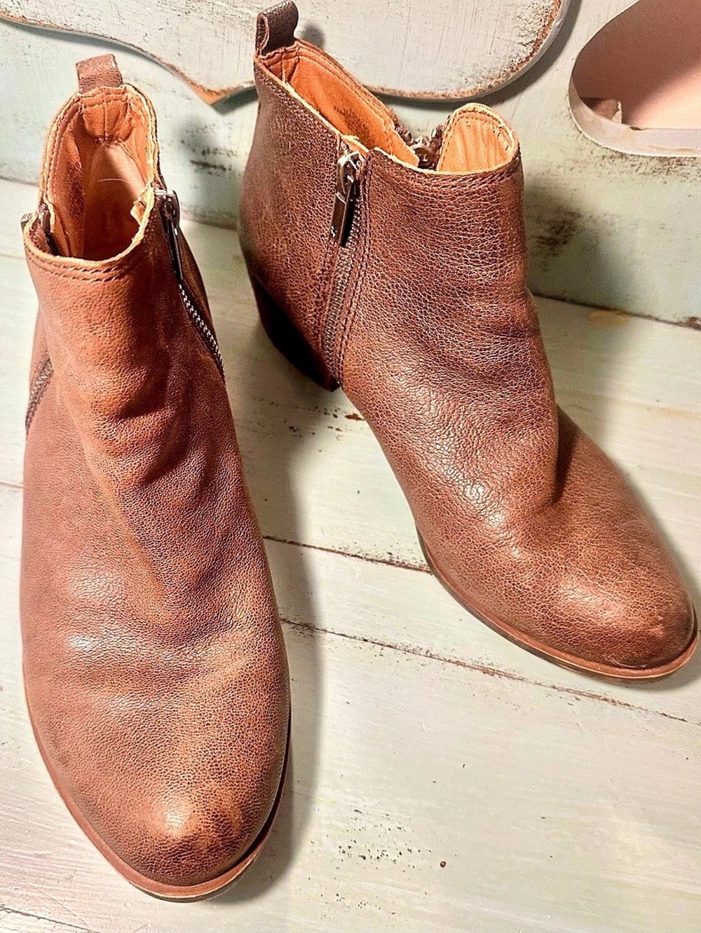 Lucky Brand Basel Ankle Bootie Brown Ankle Boots